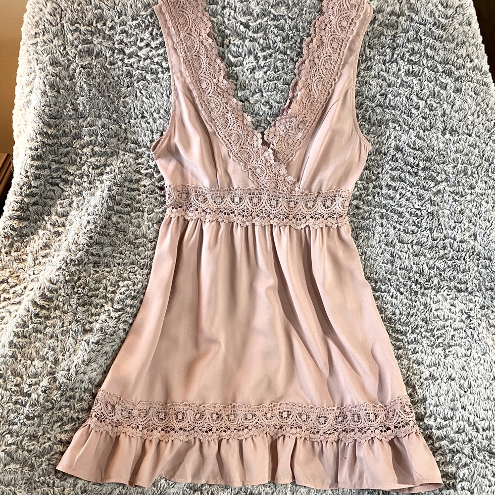 Mauve mini dress